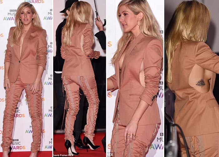 Ellie Goulding Jaketnya `Ngablak` Cari Perhatian di Ajang Musik BBC Awards